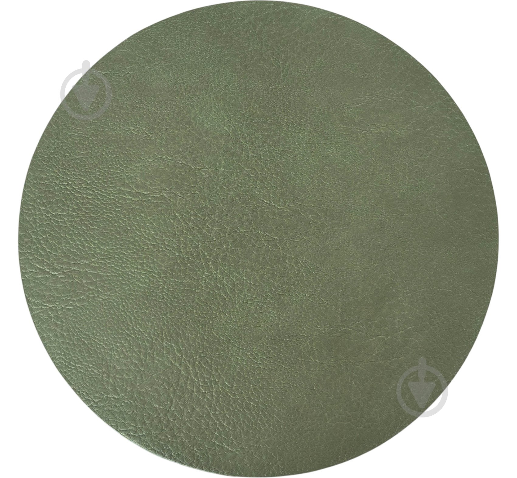 Коврик для сервировки Fiora круглый двусторонний 38 см зеленый полиуретан ACM4088Y - фото 1