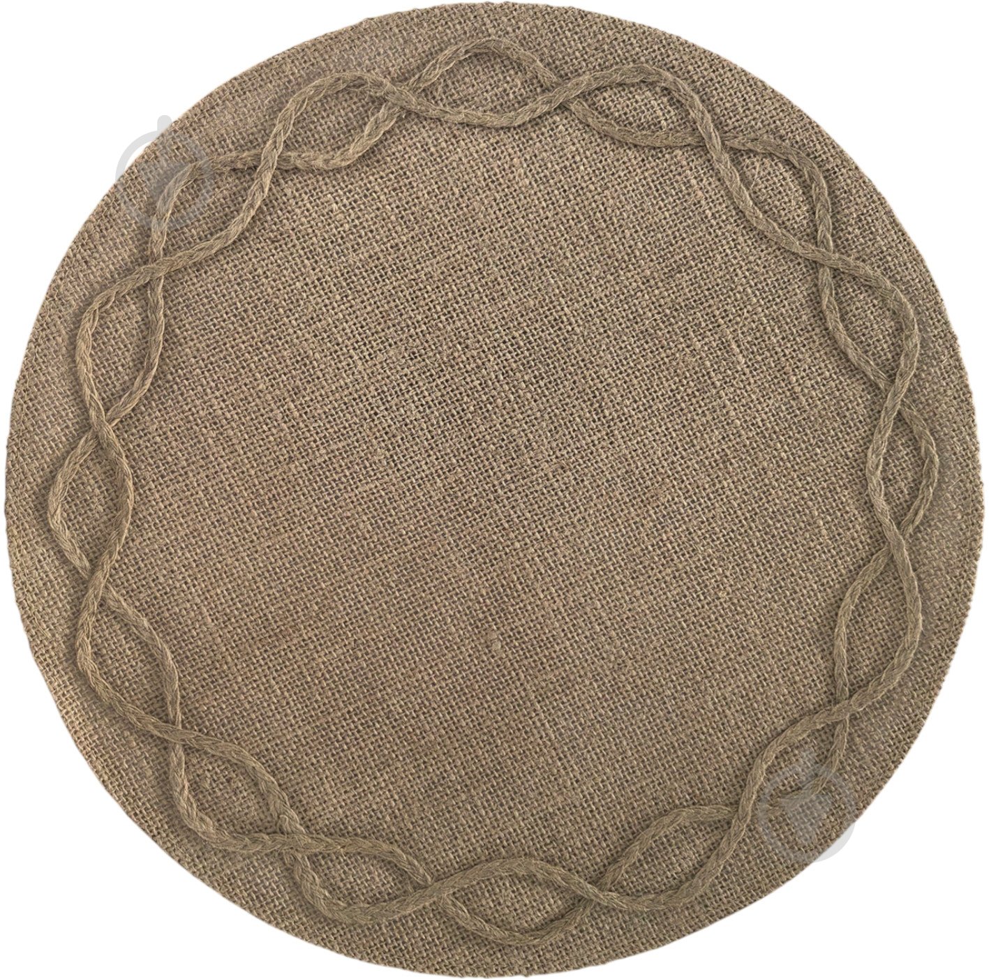 Коврик для сервировки Fiora круглый 38 см коричневый джут AHW3768 - фото 1 Коврик для сервировки Fiora круглый 38 см коричневый джут AHW3768 - фото 1