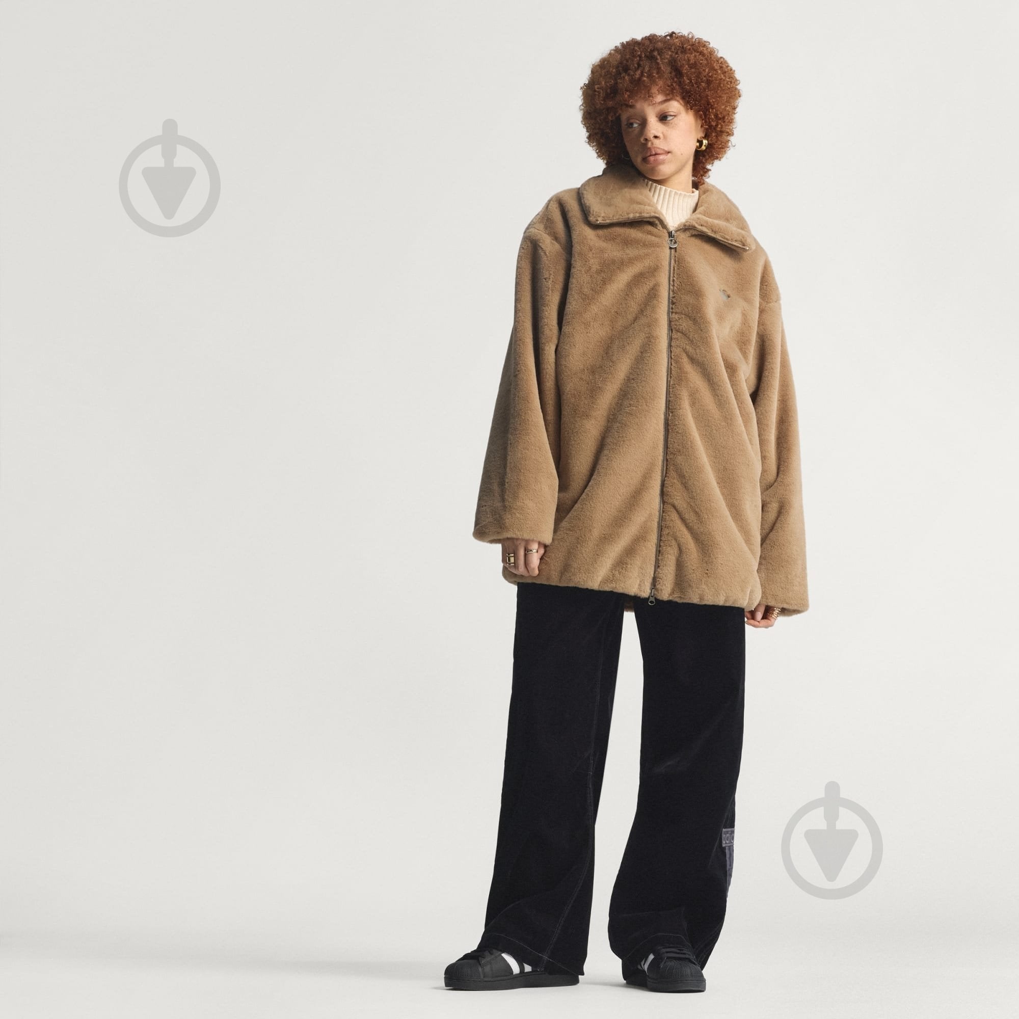 Куртка жіночий зимовий Adidas Fur Jacket JY2383 р.M коричневий - фото 9