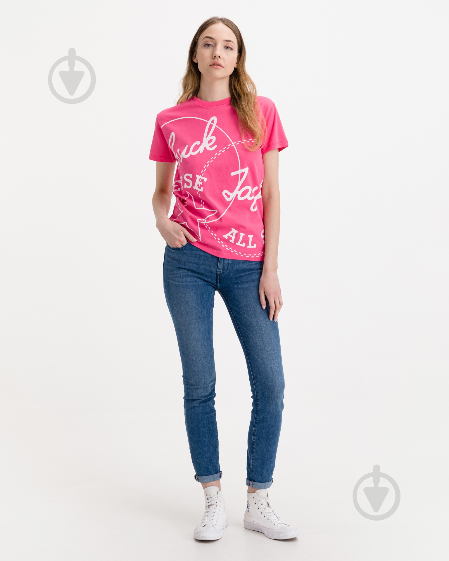 Футболка Converse Exploded Chuck Patch Tee 10021642-A04 р.XS розовый - фото 4 Футболка Converse Exploded Chuck Patch Tee 10021642-A04 р.XS розовый - фото 4