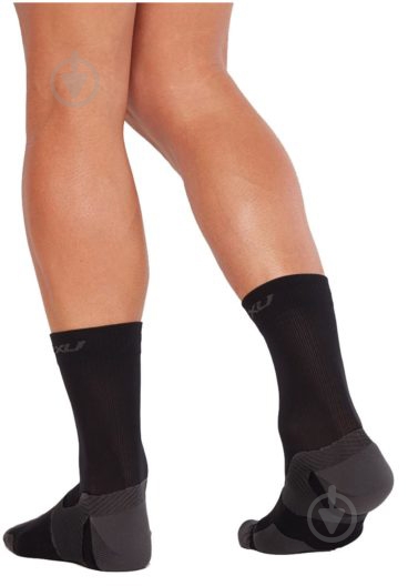 Носки 2XU Vectr Cushion Crew Socks UA5053e_BLK/TTM р.35-37,5 черный - фото 3 Носки 2XU Vectr Cushion Crew Socks UA5053e_BLK/TTM р.35-37,5 черный - фото 3