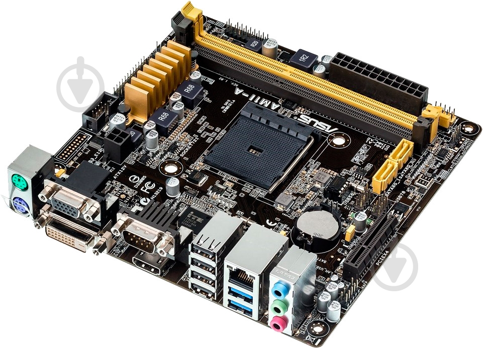 Материнская плата Asus AM1I-A (Socket AM1, mini ITX) - фото 2 Материнская плата Asus AM1I-A (Socket AM1, mini ITX) - фото 2