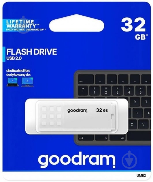 Флешпам'ять Goodram UME2 32 ГБ USB 2.0 white (657915) - фото 5