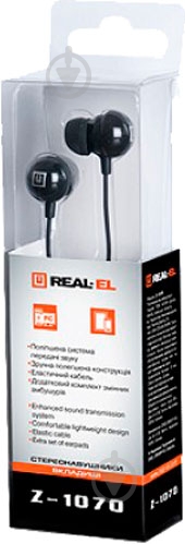 Гарнітура REAL-EL Z-1070 black - фото 2