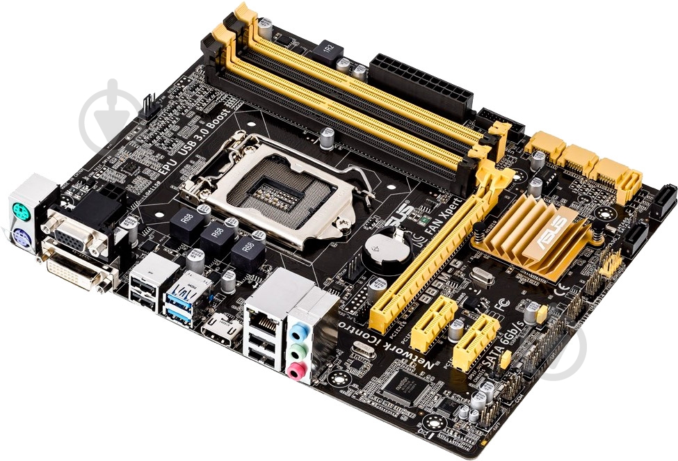 Материнская плата Asus B85M-G (Socket 1150, Intel B85, mirco ATX) - фото 2 Материнская плата Asus B85M-G (Socket 1150, Intel B85, mirco ATX) - фото 2