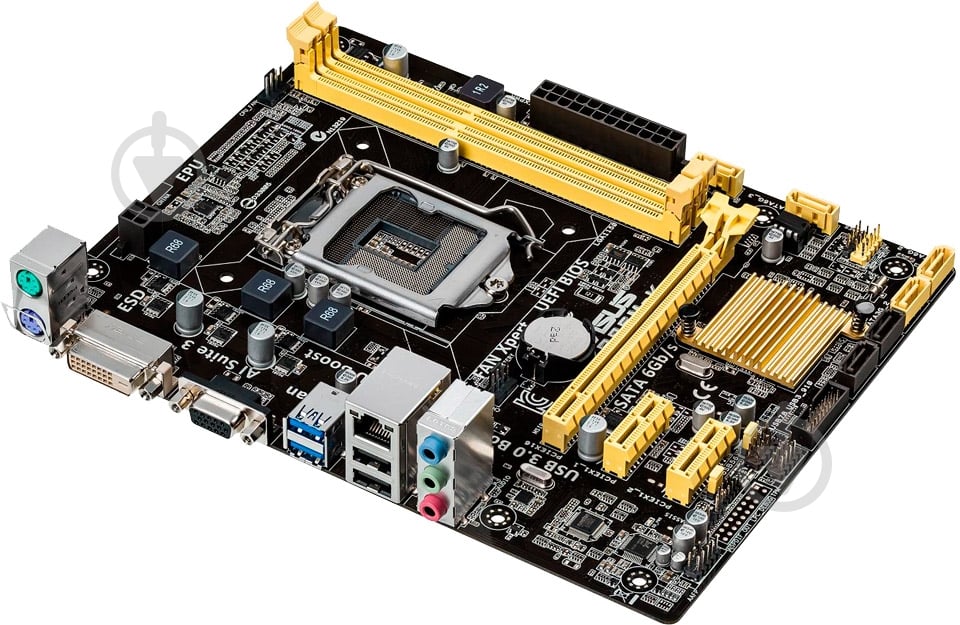 Материнская плата Asus B85M-K (Socket 1150, Intel B85, mirco ATX) - фото 2