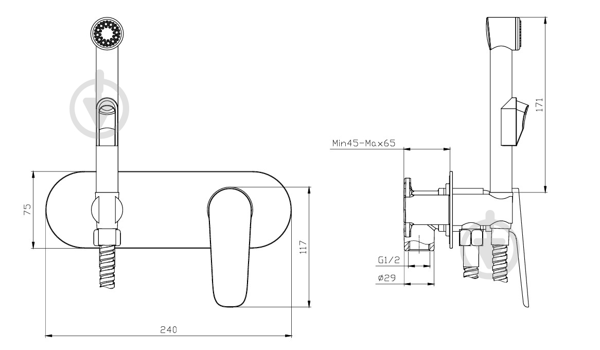 Гигиенический душ ScandiSPA Mali хром - фото 9 Гигиенический душ ScandiSPA Mali хром - фото 9