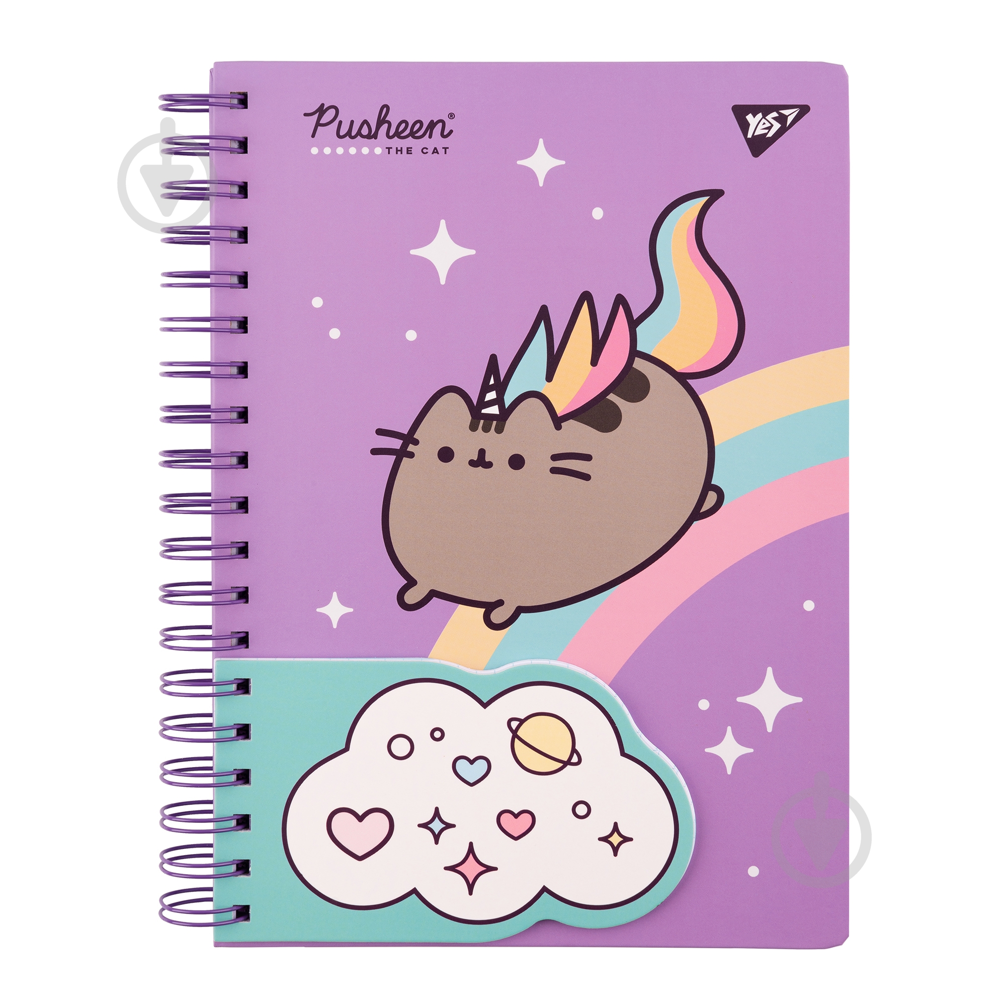 Блокнот YES 2 в 1 В5 В7 Pusheen - фото 1
