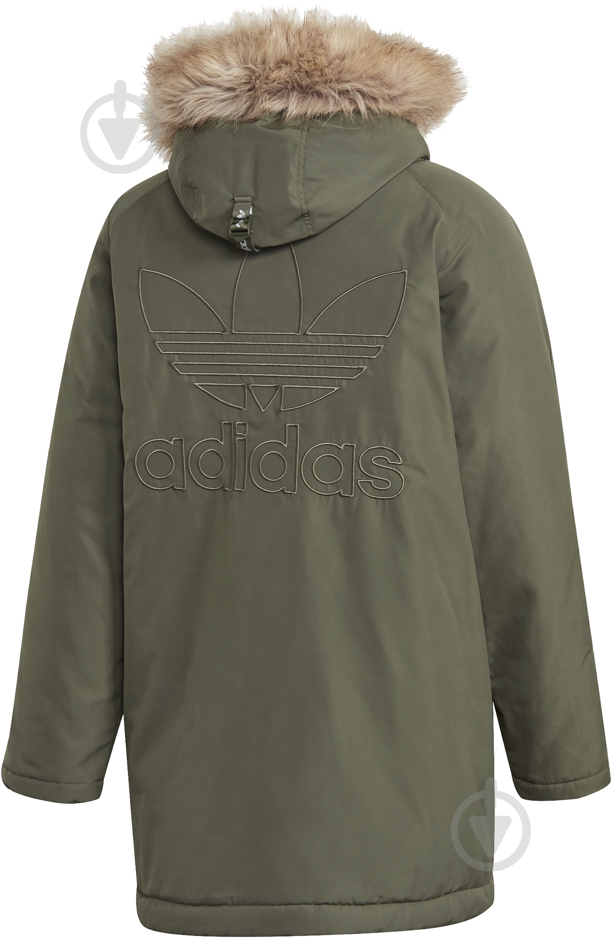 Куртка Adidas PAD FUR PARKA GE1313 р.L оливковая - фото 5