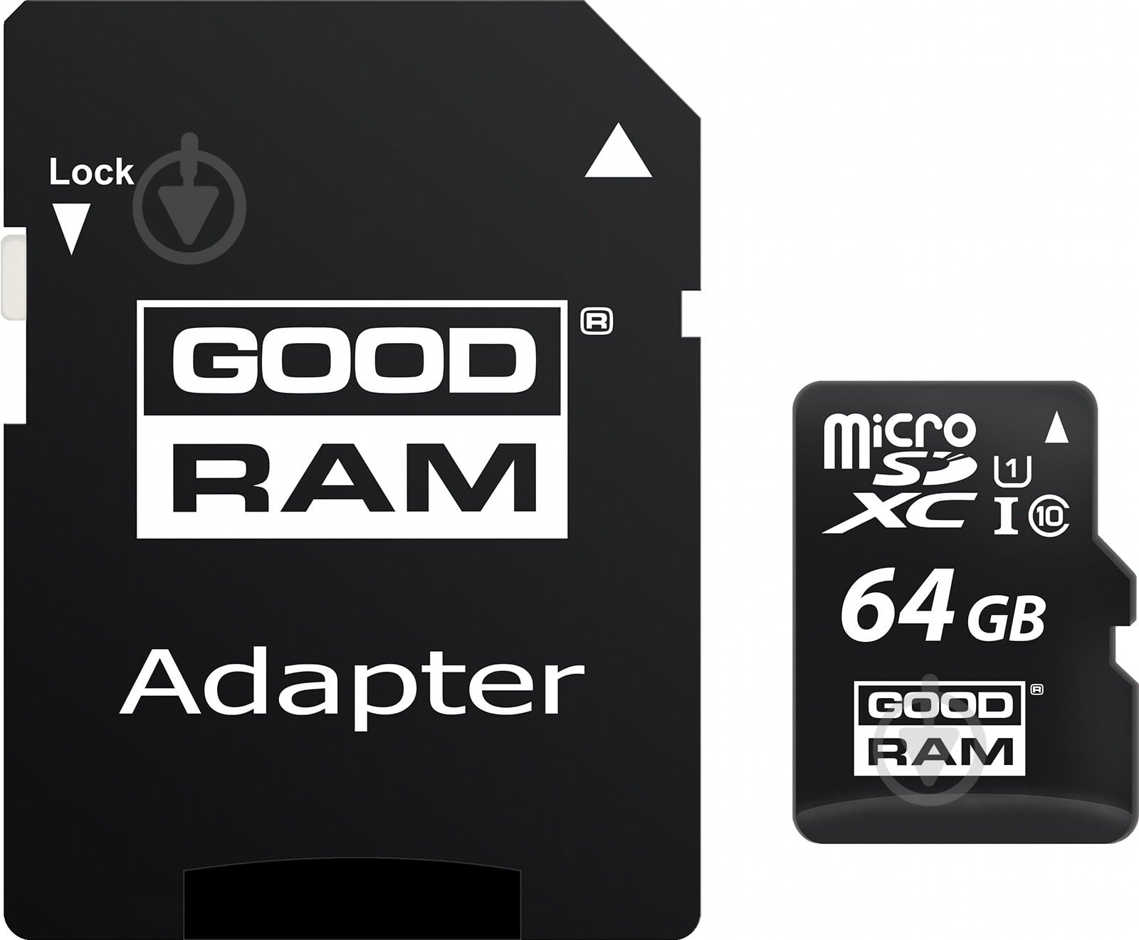 Карта памяти Goodram microSDXC 64 ГБ Class 10UHS-I (607703 ) SD adapter - фото 1 Карта памяти Goodram microSDXC 64 ГБ Class 10UHS-I (607703 ) SD adapter - фото 1
