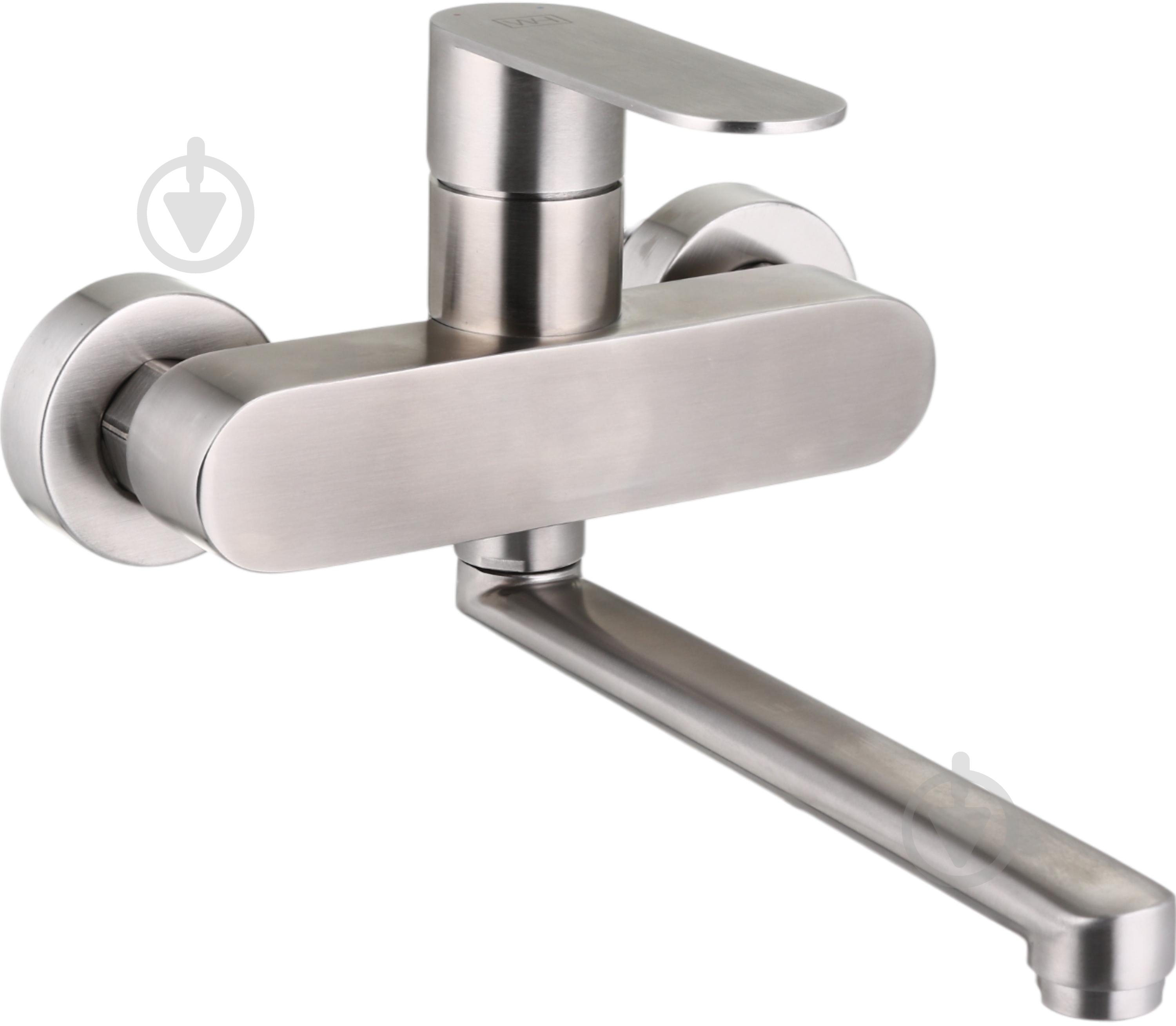 Смеситель для ванны Water House Loop BW0114 сатин - фото 1