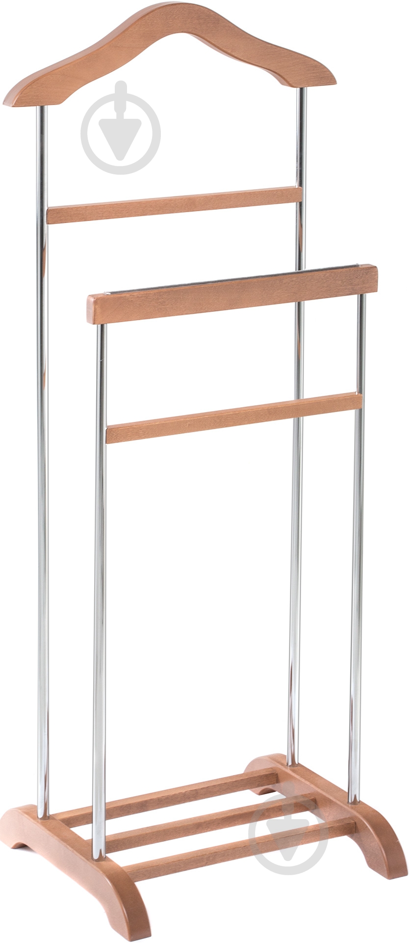 Вешалка для одежды Фенстер Комфорт №2 орех/алюминий - фото 1 Вешалка для одежды Фенстер Комфорт №2 орех/алюминий - фото 1