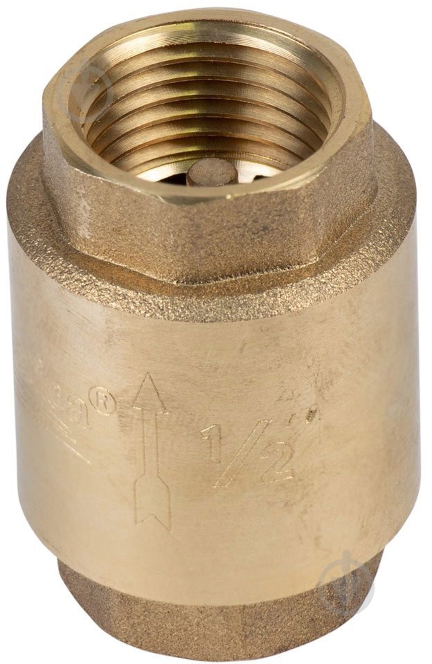 Клапан обратный Aquatica F1/2" × F1/2" (латунь) euro 130 г 779650 - фото 1 Клапан обратный Aquatica F1/2" × F1/2" (латунь) euro 130 г 779650 - фото 1