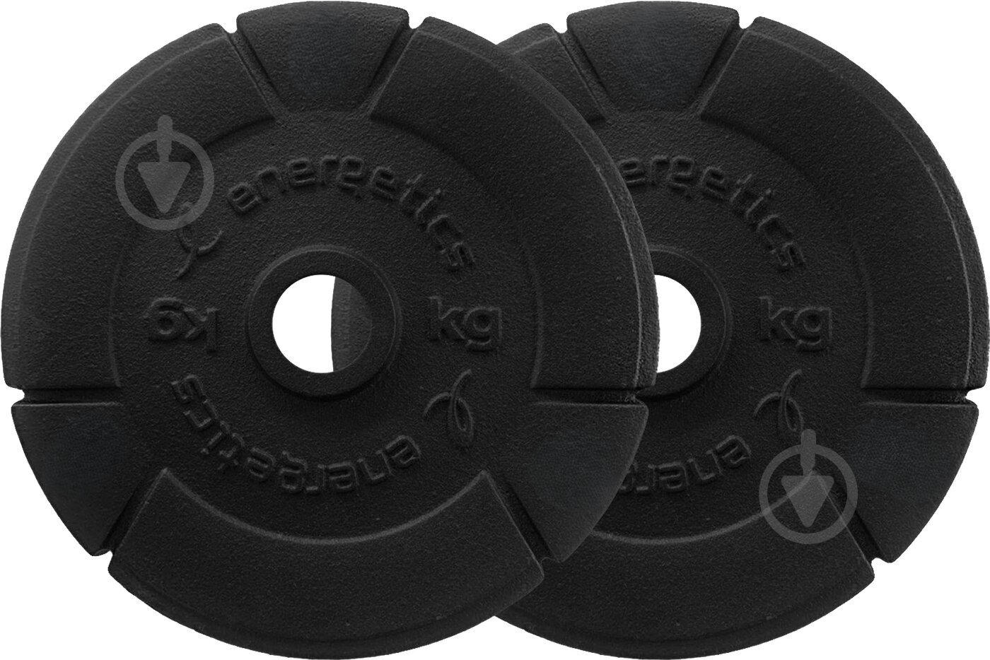 Набір Energetics Cast Iron Disc Pair 30 mm диски для грифа 2 шт. 2,5 кг 108792 - фото 1