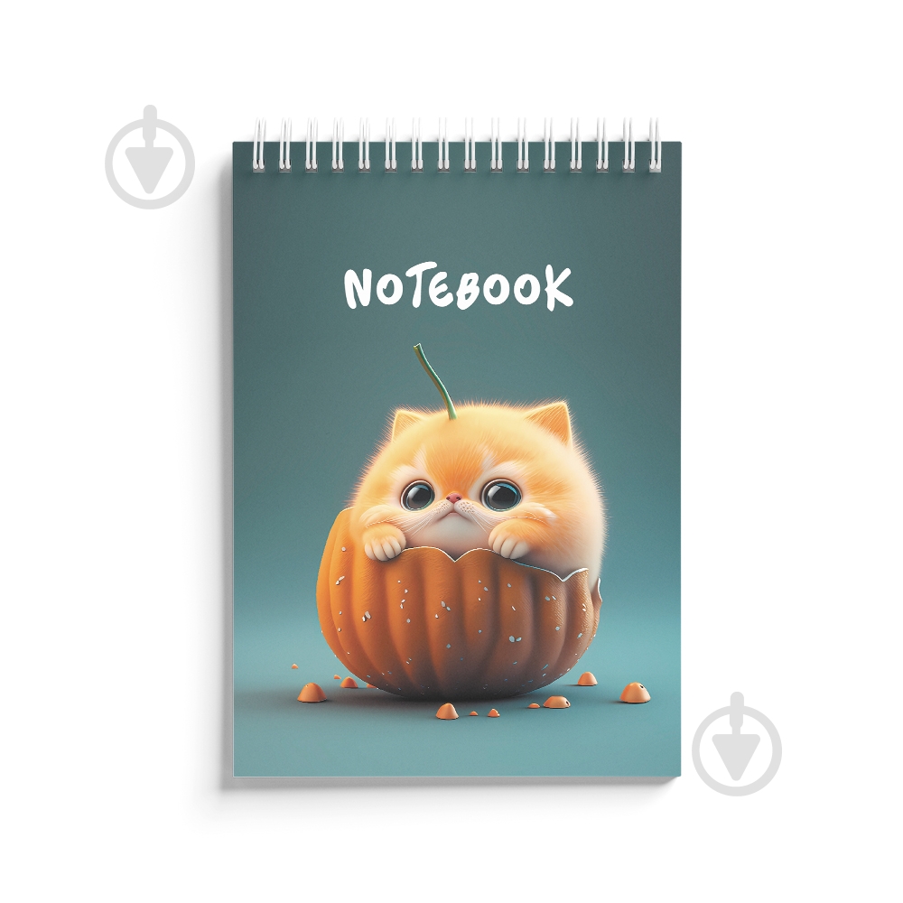 Блокнот Nota Bene Котик с апельсином A6 48 лист. - фото 1 Блокнот Nota Bene Котик с апельсином A6 48 лист. - фото 1