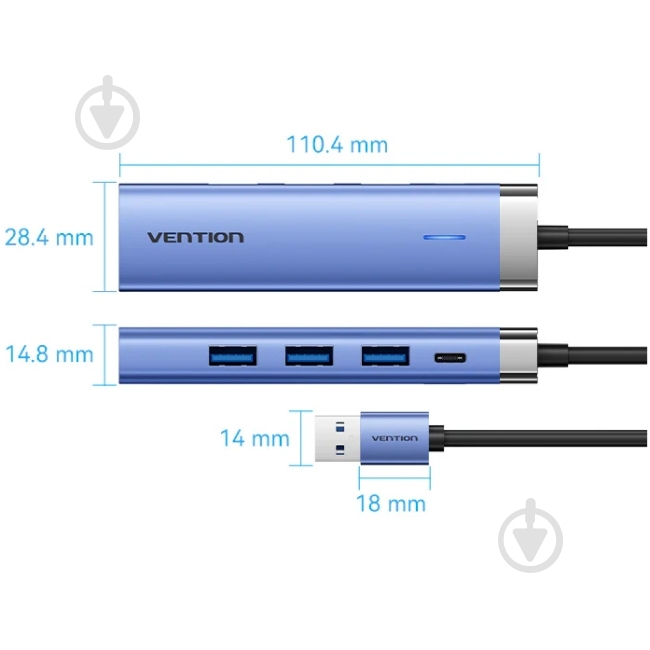 Док-станція Vention TGFSB blue (TGFSB) - фото 4