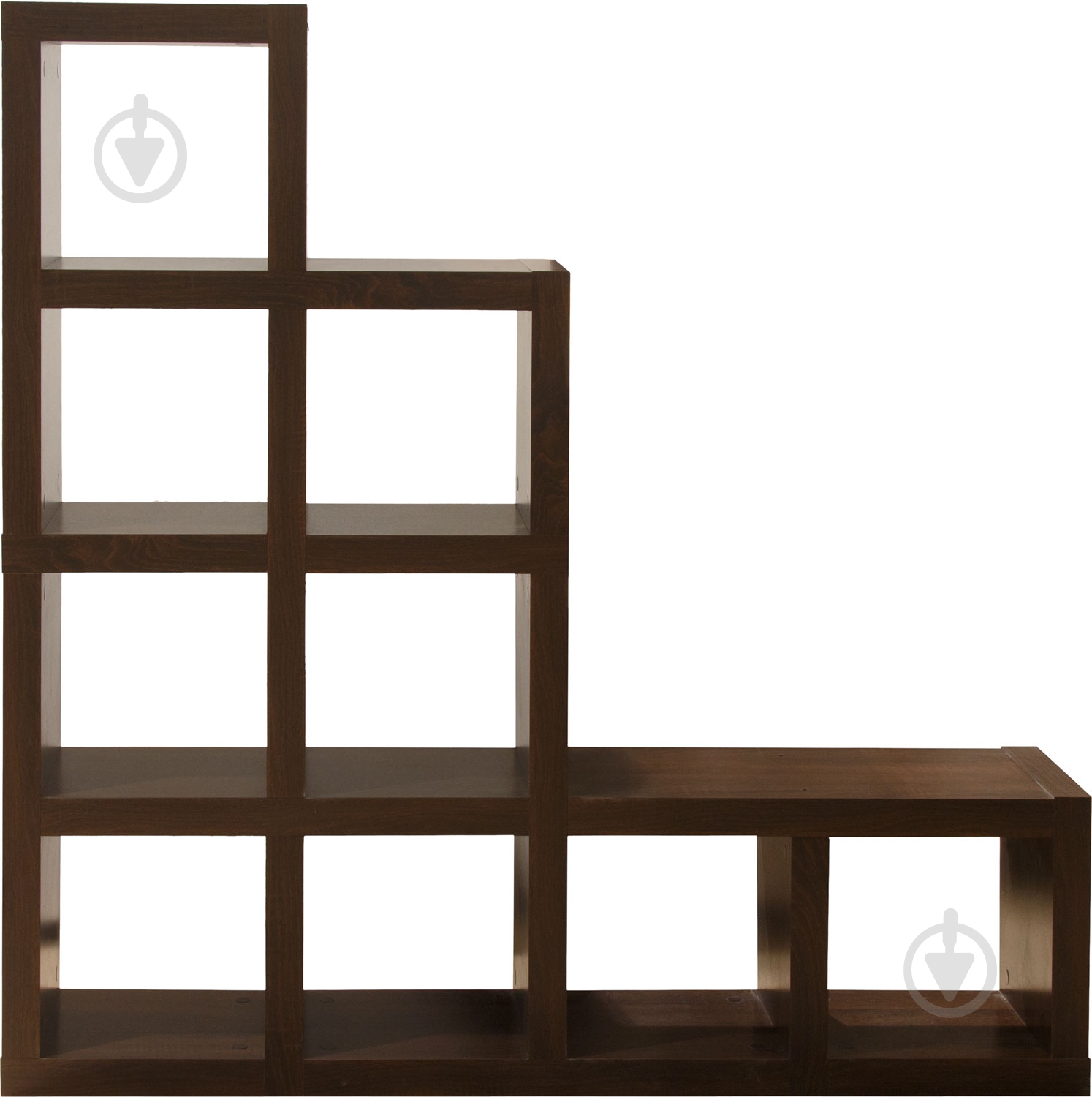 Стеллаж двухсторонний Inteo Кубус "Перегородка 1” 1442x1442x1442 мм венге (Прегородка) - фото 1