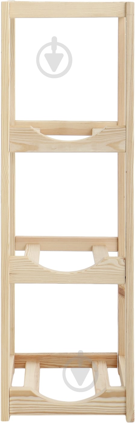 Стеллаж 1050x330x370 мм дуб дерево полки 4 шт. без покрытия - фото 2