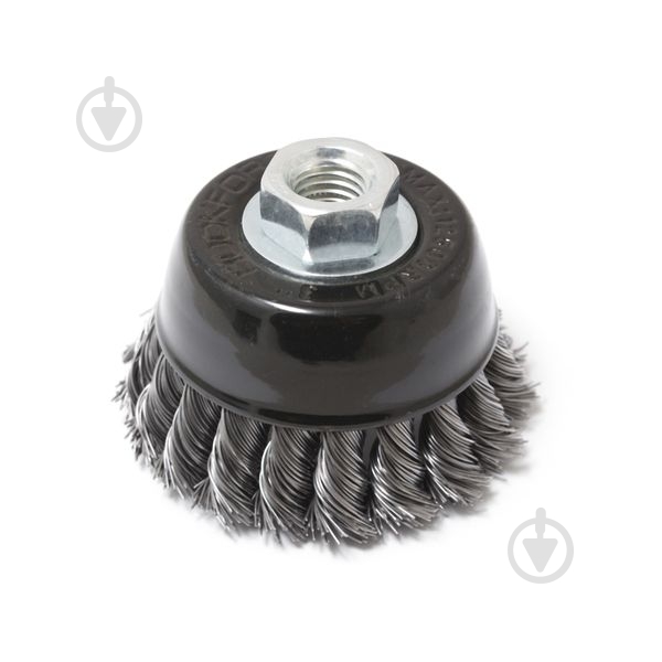 Щетка чашеобразная стальная витая для УШМ 75 мм Rock FORCE RF-BWC103 - фото 1 Щетка чашеобразная стальная витая для УШМ 75 мм Rock FORCE RF-BWC103 - фото 1