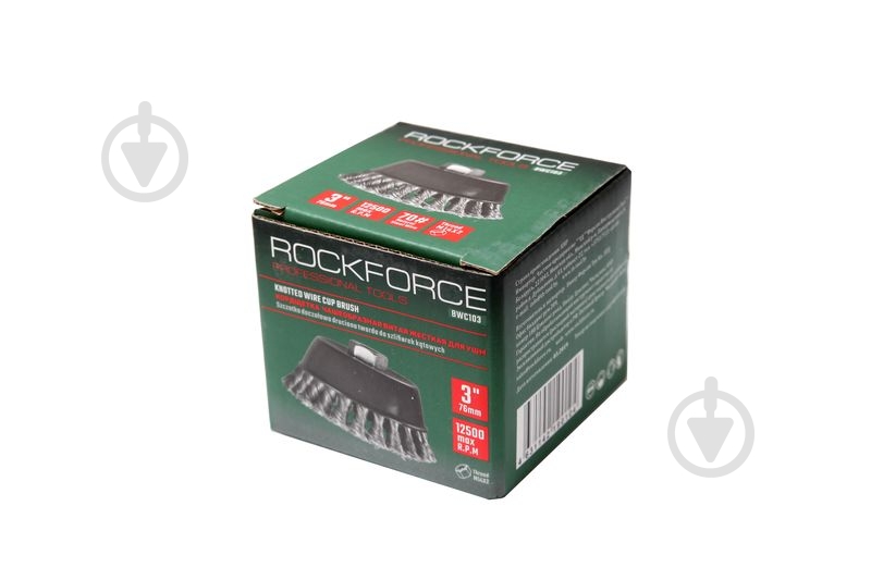 Щетка чашеобразная стальная витая для УШМ 75 мм Rock FORCE RF-BWC103 - фото 2 Щетка чашеобразная стальная витая для УШМ 75 мм Rock FORCE RF-BWC103 - фото 2