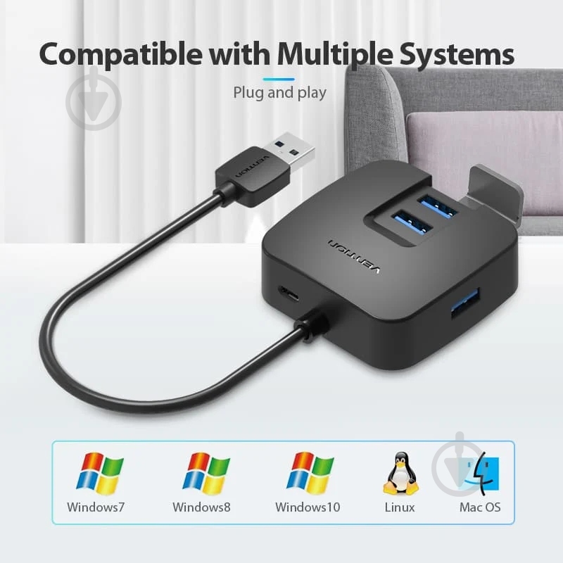 USB-хаб Vention CHBBF - фото 8