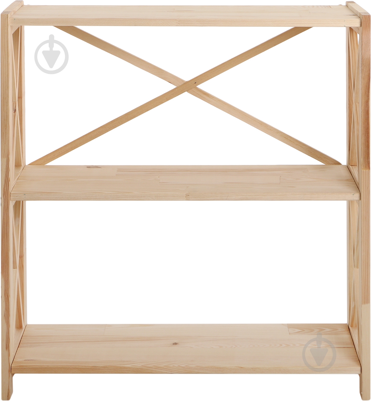 Стеллаж 850x800x300 мм DDK Furniture сосна дерево полки 3 шт. без покрытия - фото 2