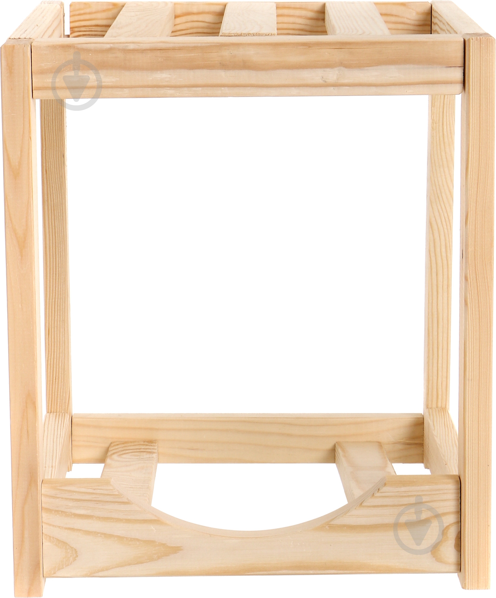 Стеллаж 330x370x370 мм дуб дерево полки 2 шт. без покрытия - фото 2