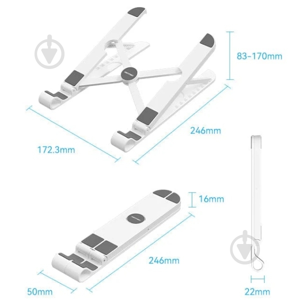 Подставка для ноутбука Vention X-type Stand (KDNW0) - фото 3