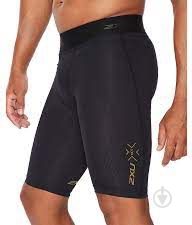 Велосипедки 2XU Force Compression Shorts MA5366b_BLK/GLD р. S черный - фото 3