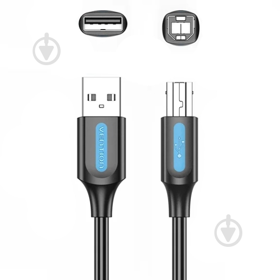 Кабель Vention 1 м черный (COQBF) - фото 2