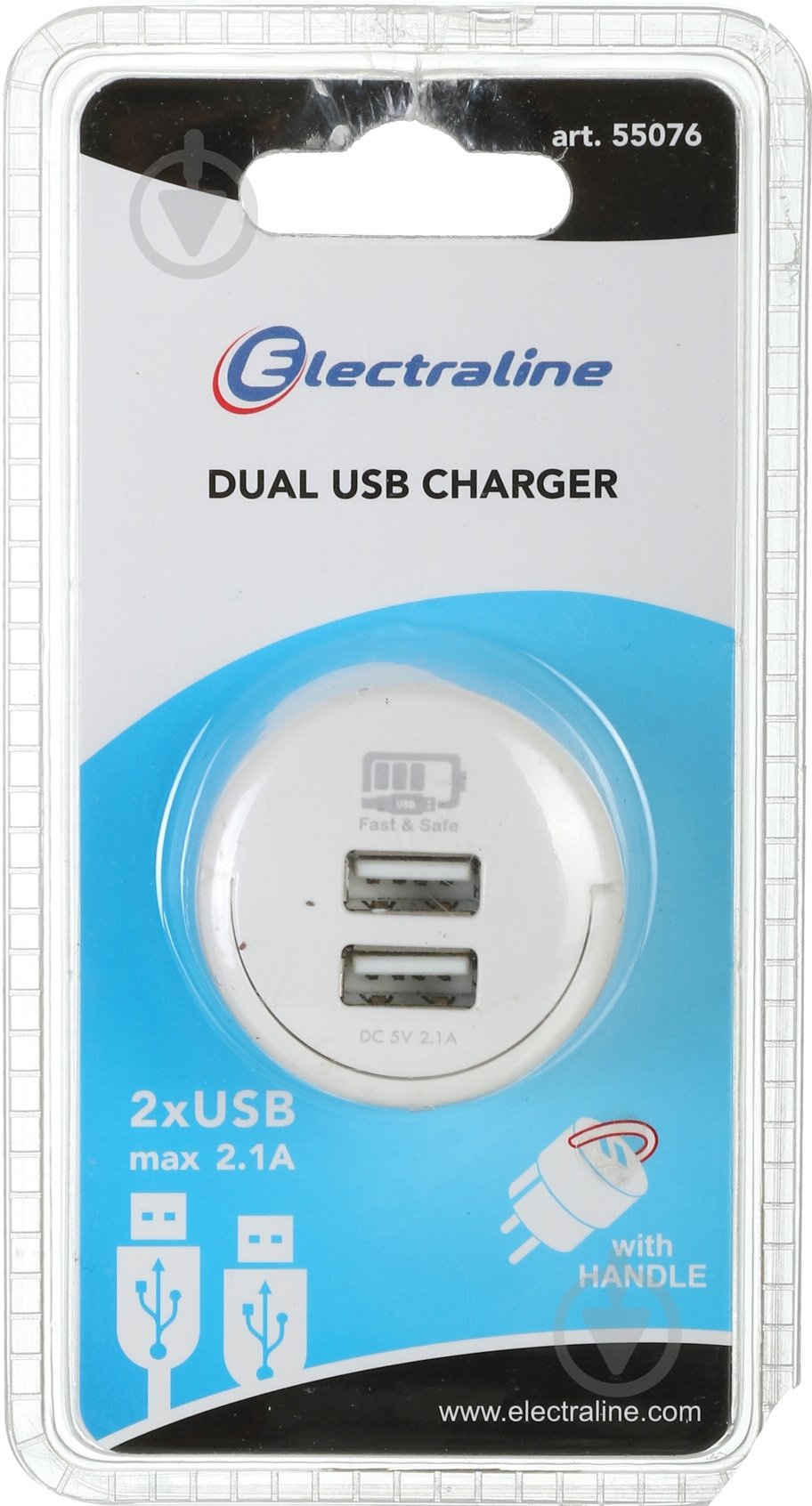 Адаптер Electraline белый 55076 - фото 1