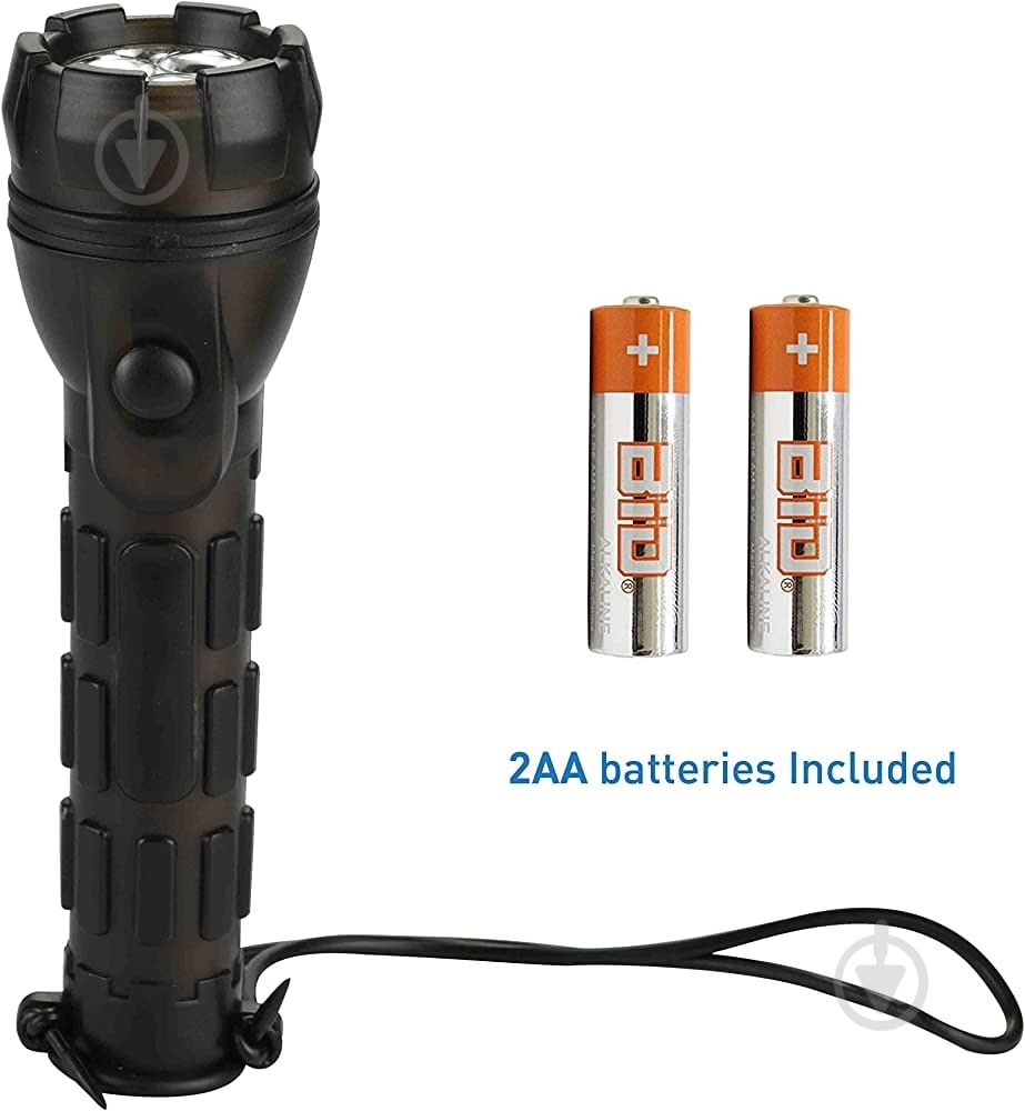 Фонарь Electraline 3LED 20LM 2xAA 58041 черный - фото 2