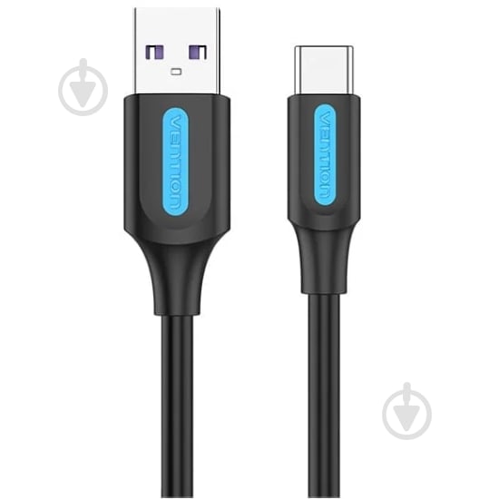 Кабель Vention 0,5 м чорний (CORBD) - фото 2