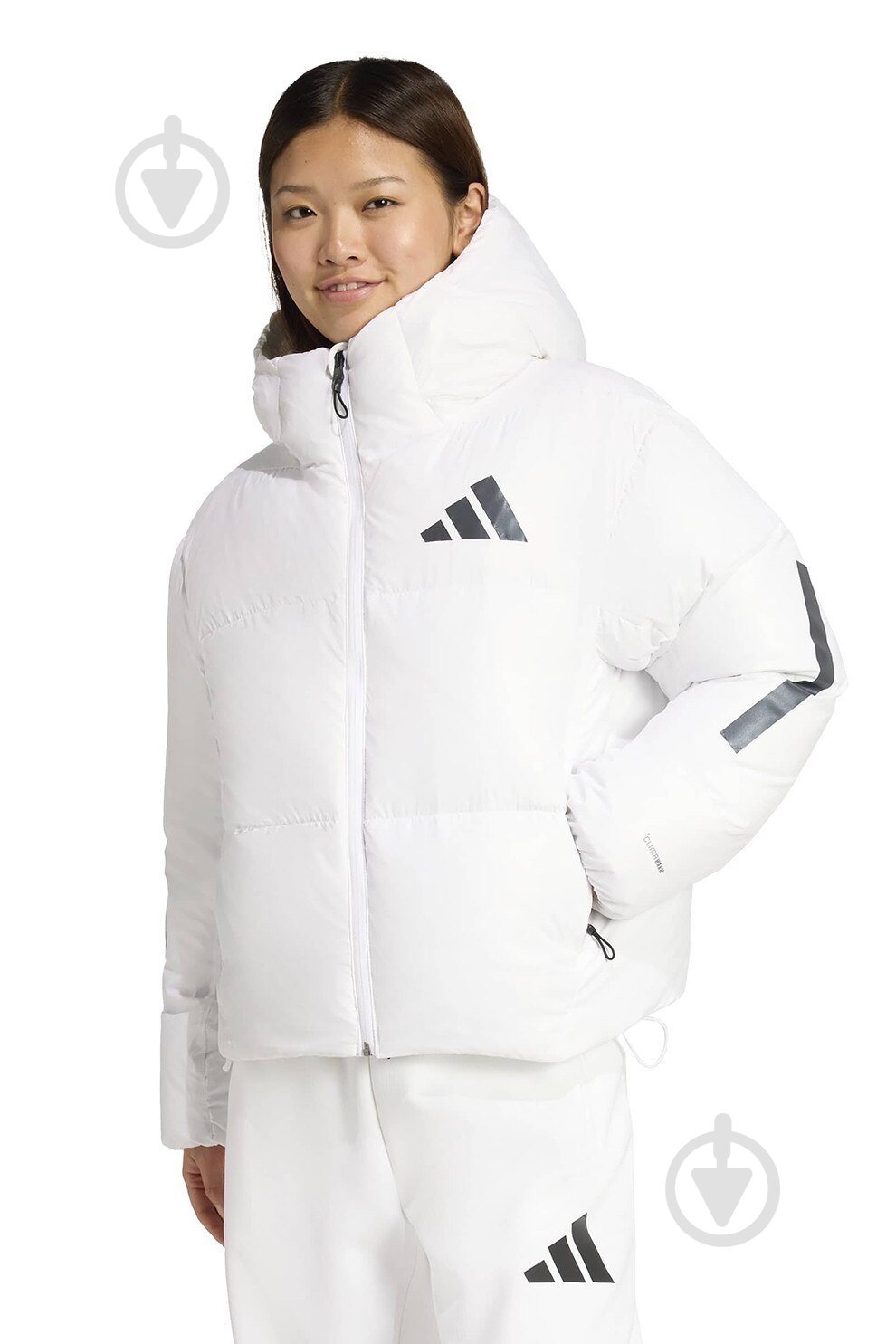 Пуховик жіночий зимовий Adidas W Z.N.E. Puffer JX0562 р.XS білий - фото 1 Пуховик жіночий зимовий Adidas W Z.N.E. Puffer JX0562 р.XS білий - фото 1