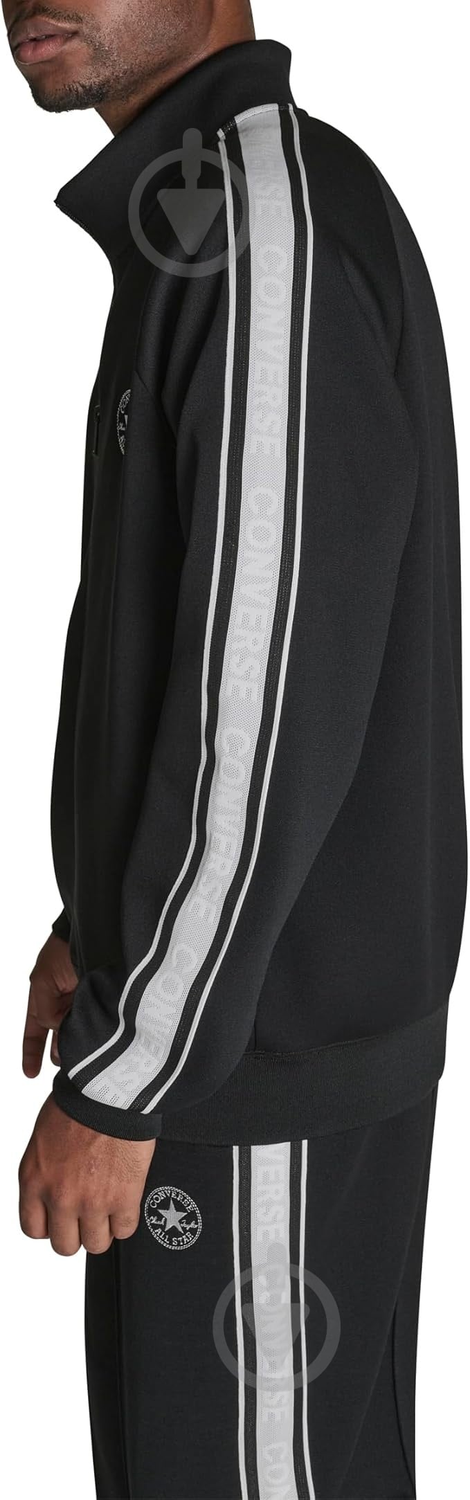 Кофта Converse CHUCK TRACK FULL ZIP CVM6K078-BLK р.2XL черный - фото 3