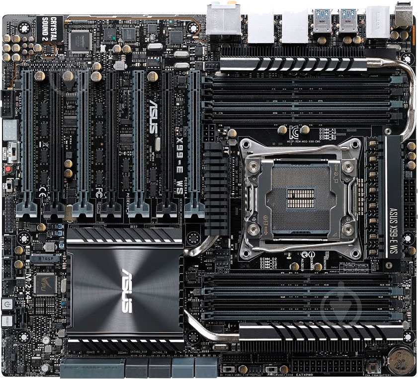 Материнская плата Asus X99-E-WS (Socket 2011-3, Intel X99, CEB) - фото 1 Материнская плата Asus X99-E-WS (Socket 2011-3, Intel X99, CEB) - фото 1