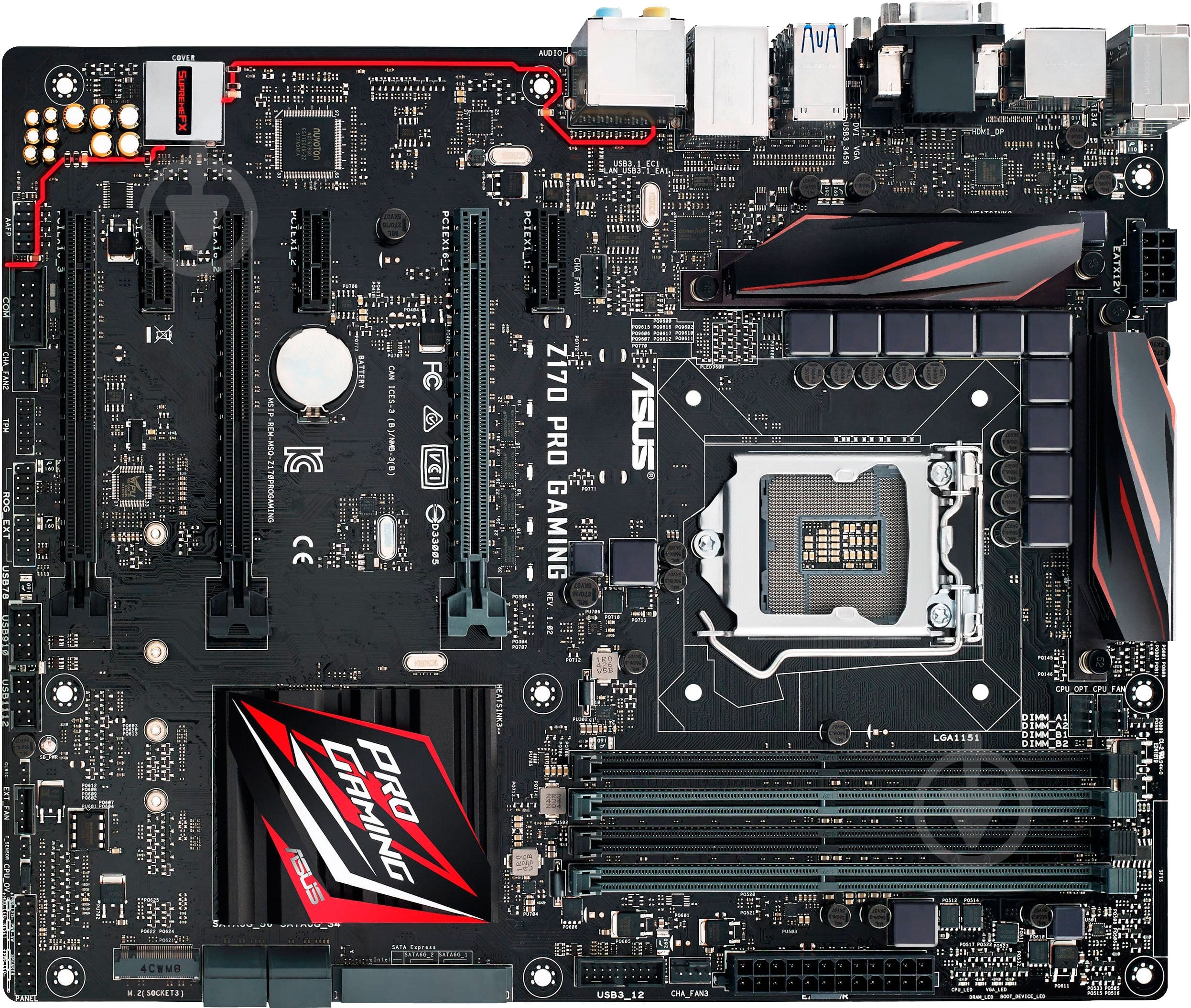 ᐉ Материнская плата Asus Z170_PRO_GAMING (Socket 1151, Intel Z170