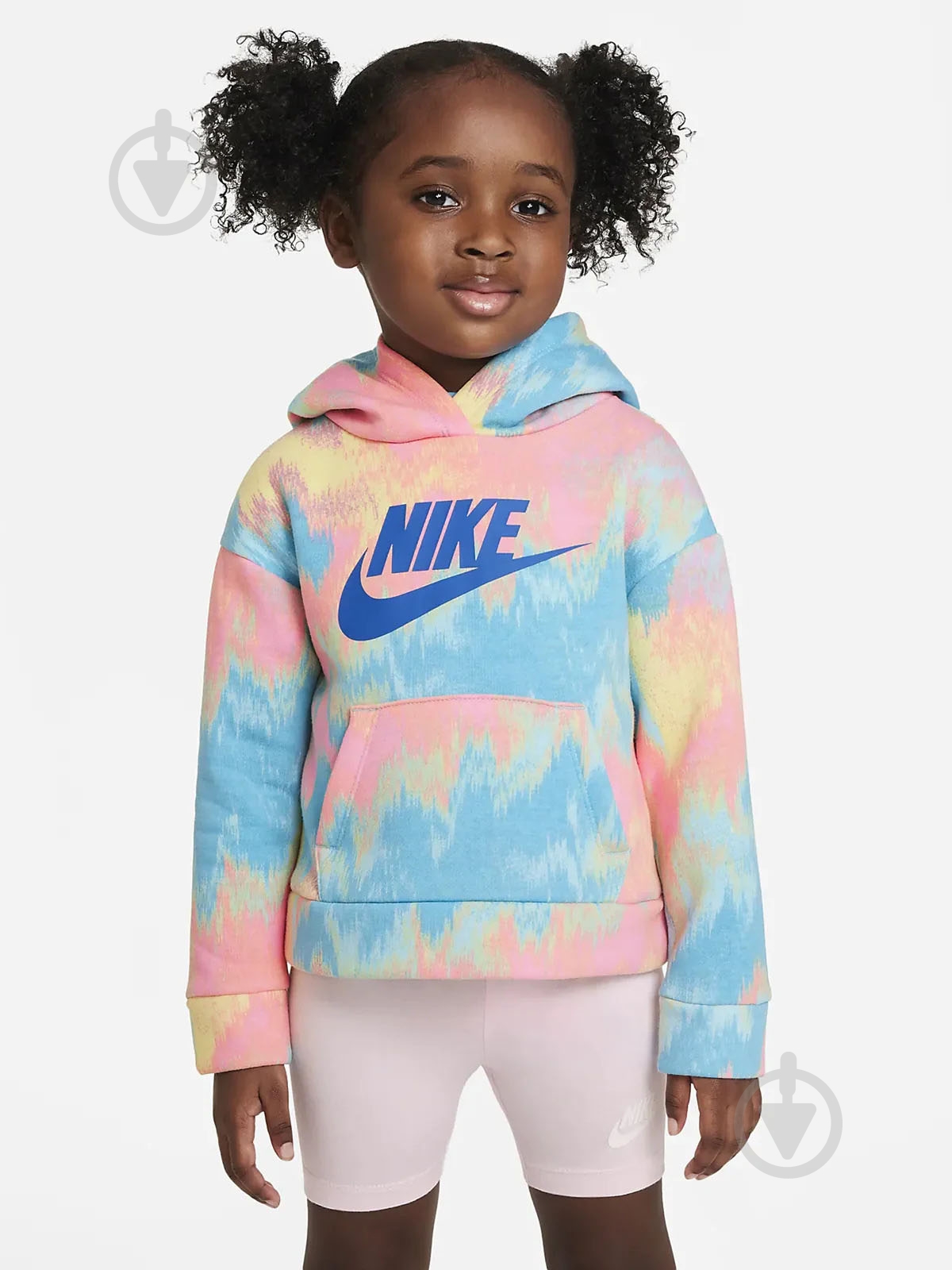 Джемпер Nike PRINTED CLUB PULLOVER 36K428-U5V р.4 голубой - фото 1