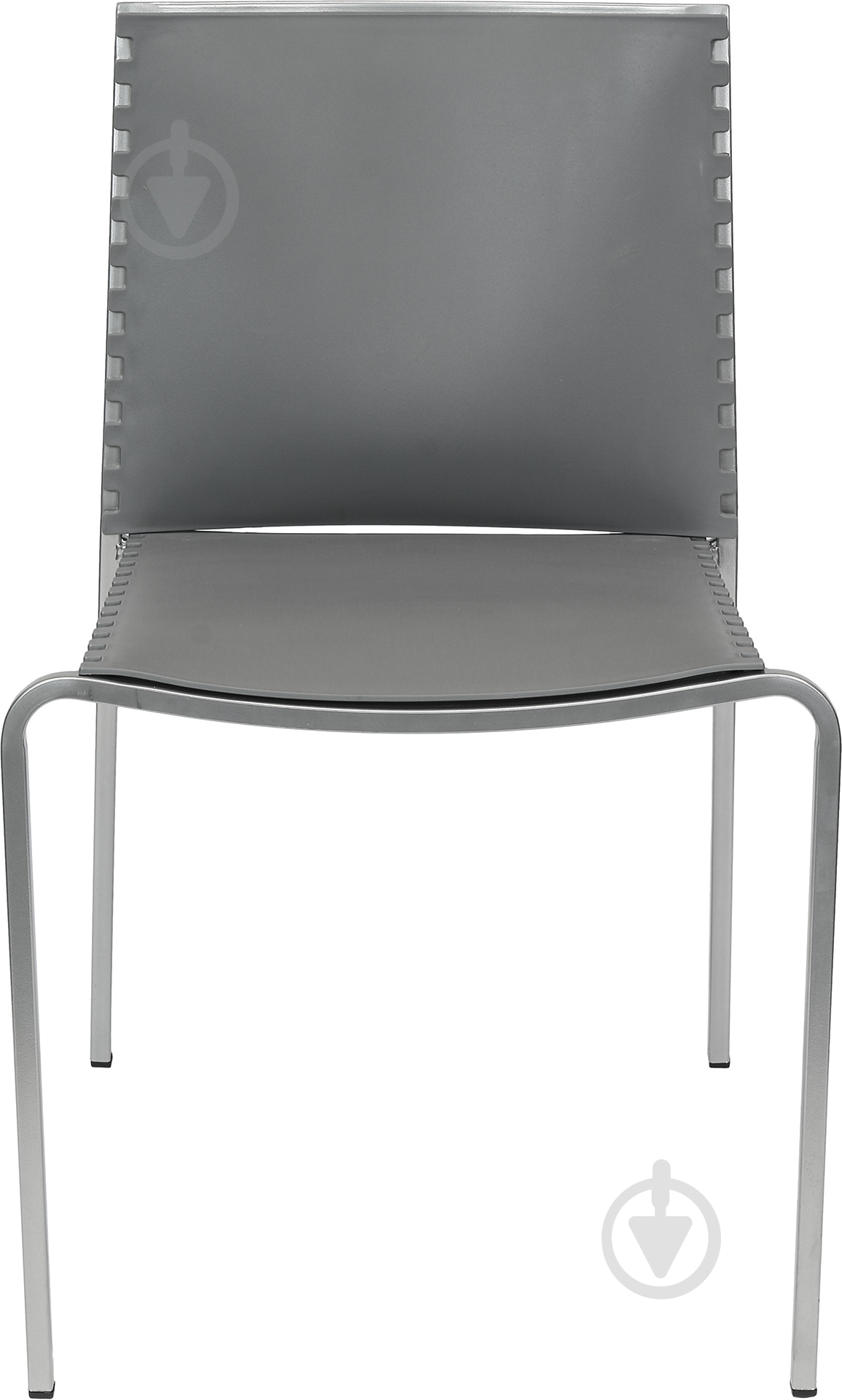 Стул обеденный AMF Art Metal Furniture Санта-Фе пластик серый/металлик - фото 2