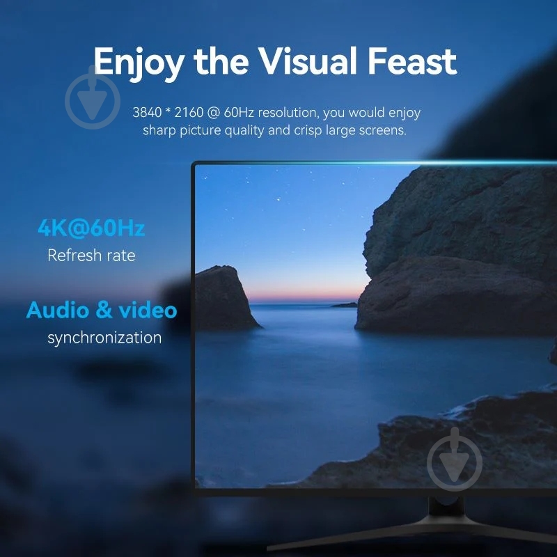 Кабель Vention 5 м черный (HAKBJ) - фото 8 Кабель Vention 5 м черный (HAKBJ) - фото 8