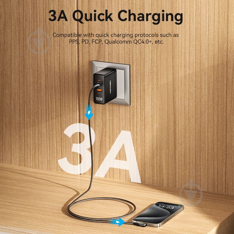 Кабель Vention 0,5 м черный (TRAHD) - фото 10 Кабель Vention 0,5 м черный (TRAHD) - фото 10