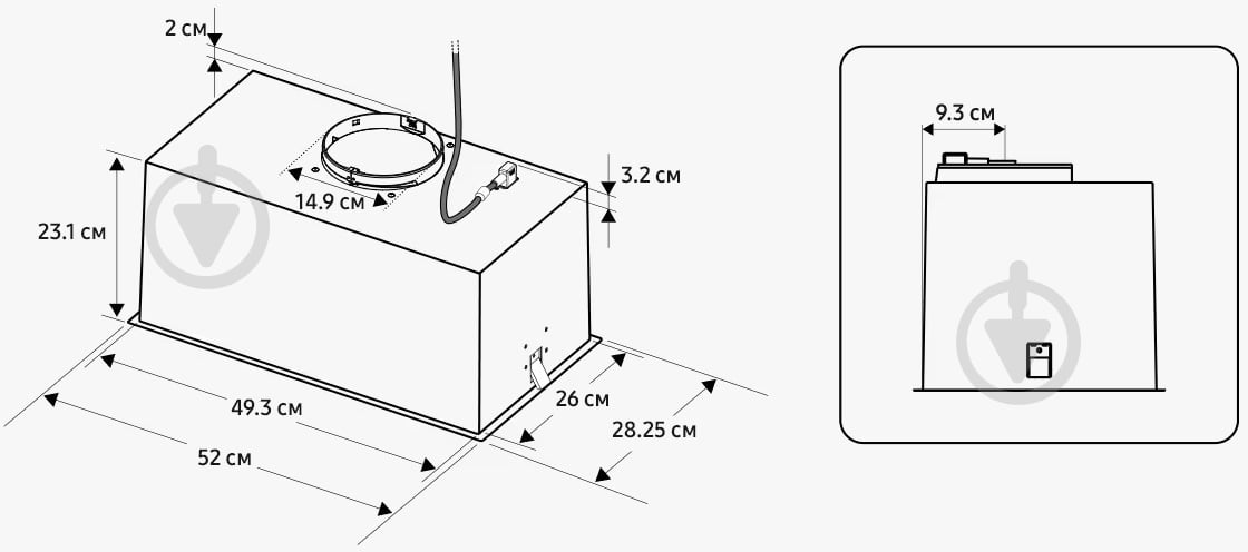 Вытяжка Samsung NK52FG454CM/UR - фото 8