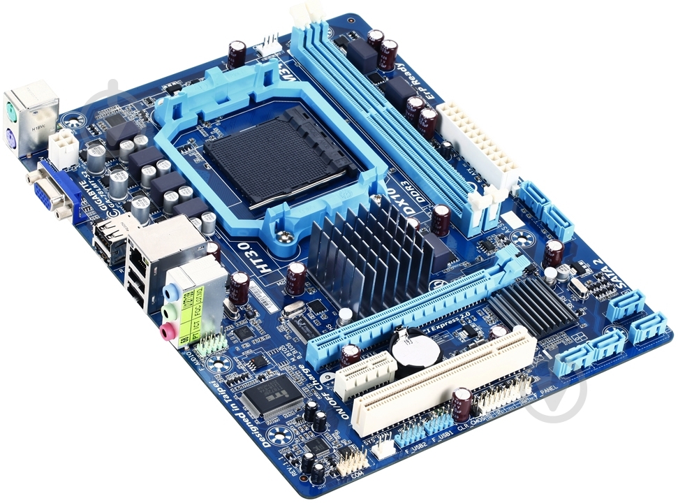 Материнська плата Gigabyte GA-78LMT-S2 (Socket AM3+, AMD 760G, mirco ATX) - фото 2 Материнська плата Gigabyte GA-78LMT-S2 (Socket AM3+, AMD 760G, mirco ATX) - фото 2