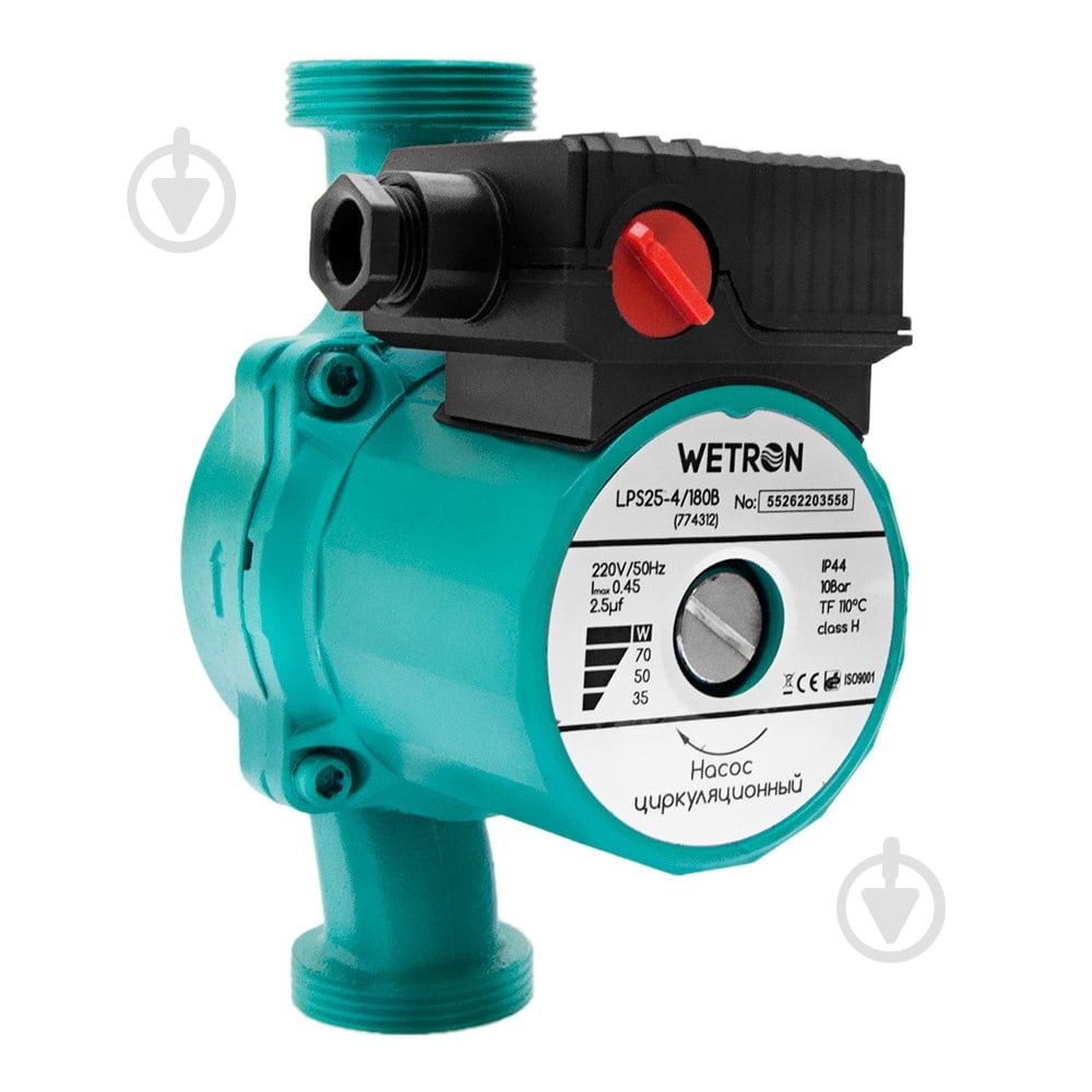 Циркуляционный насос Wetron 75Вт Hmax 4м Qmax 40л/мин (774312) - фото 2
