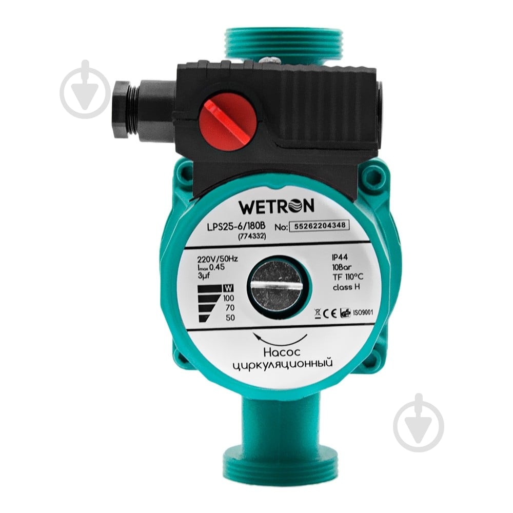 Циркуляционный насос Wetron 75Вт Hmax 4м Qmax 40л/мин (774312) - фото 3