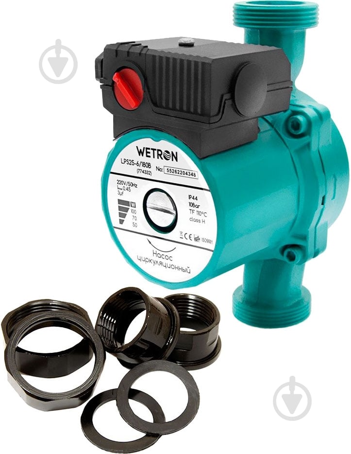 Циркуляционный насос Wetron 75Вт Hmax 4м Qmax 40л/мин (774312) - фото 1