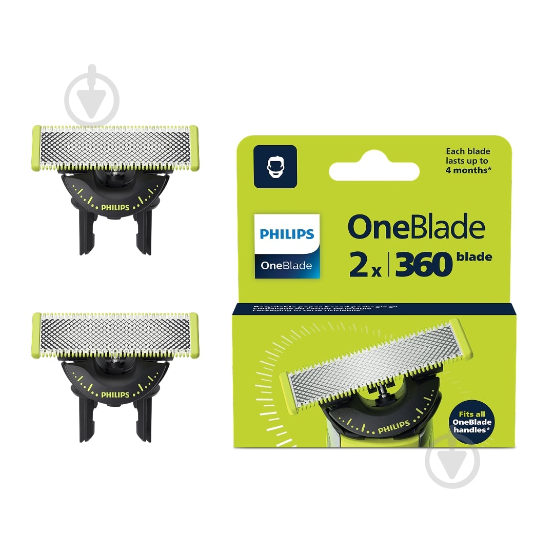 Лезвия сменные Philips для OneBlade Pro 2 шт QP420/50 - фото 1