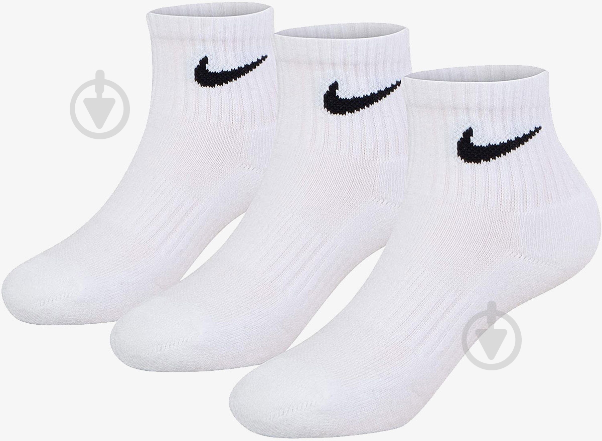 Шкарпетки Nike NHB DF PERFORMANC BASIC QUARTR RN0012-001 р.22-26 білий 2 пари шт. - фото 1