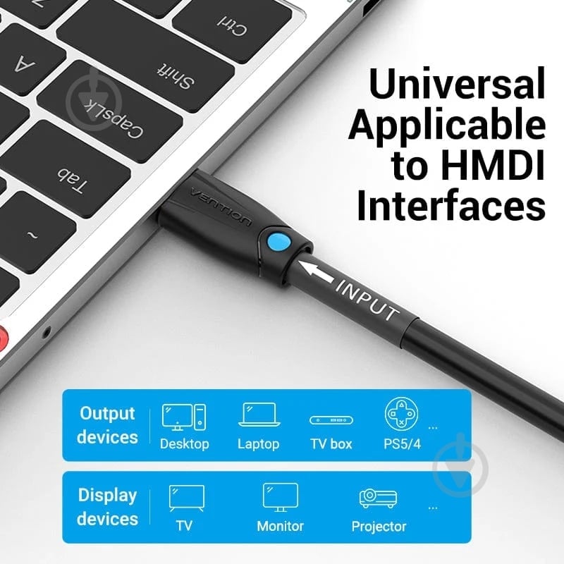 Кабель Vention 8 м черный (AAMBK) - фото 7 Кабель Vention 8 м черный (AAMBK) - фото 7