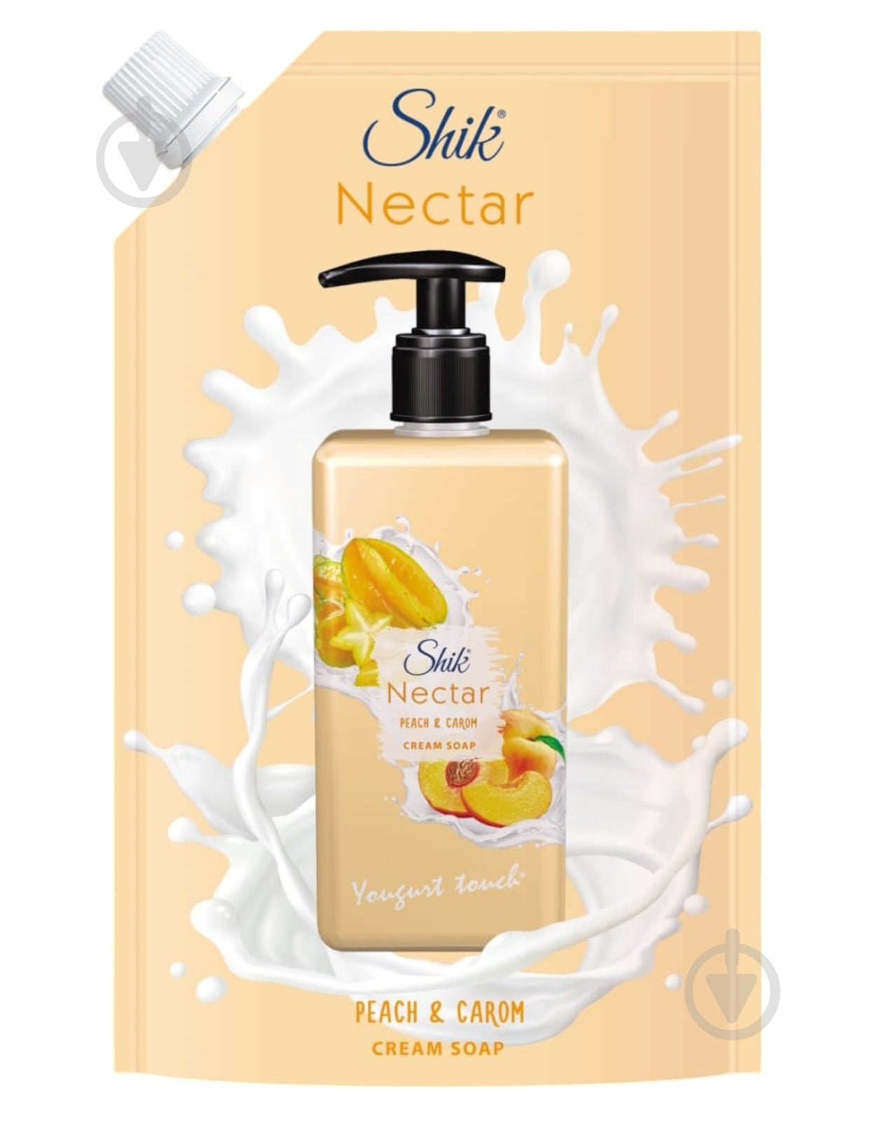 Мыло жидкое Shik Nectar персик и карамболь 460 мл - фото 1 Мыло жидкое Shik Nectar персик и карамболь 460 мл - фото 1
